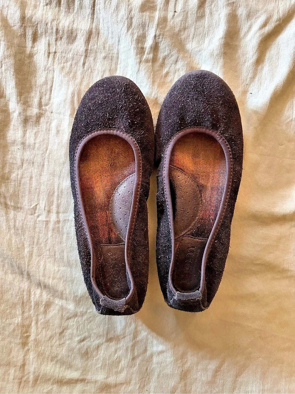 Born Suede Black Flats US 5